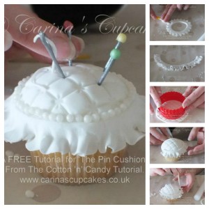 Cupcake Pin Cushion Tutorial by Carina's Cupcakes