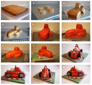 Roary the Racing Car Cake Tutorial by 5 Currant Buns