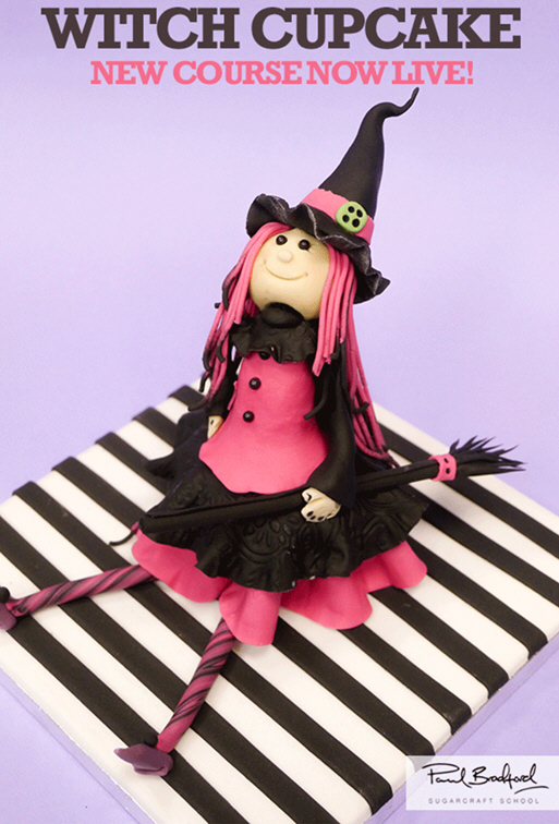 A Witch Cupcake Tutorial by Paul Bradford