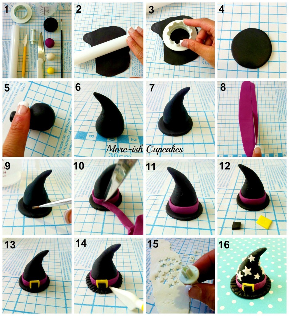 Witches Hat Tutorial by More-ish Cupcakes