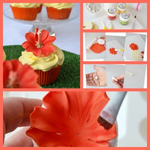 Hibiscus Flower Tutorial by Cupcakes A Diario