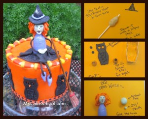 Witch Cake Tutorial by My Cake School